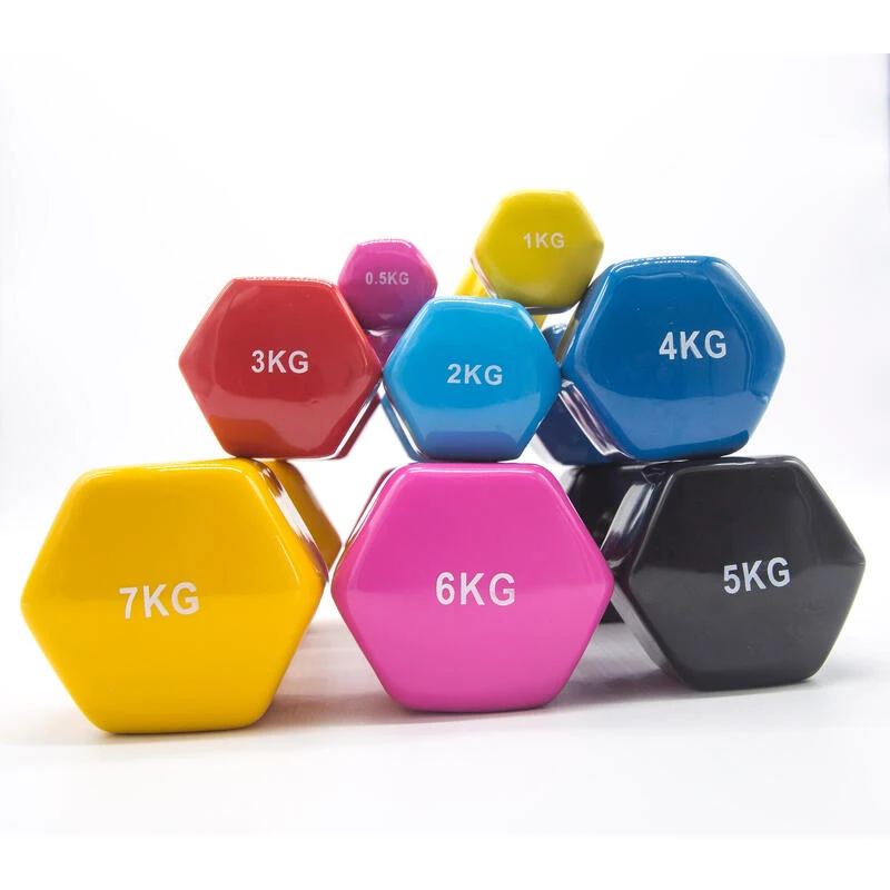 2 Unidades 9 Kg Mancuernas Pesas Hexagonales De Vinilo Fitness Gimnasia Azul 3 2 Unidades 9 Kg Mancuernas Pesas Hexagonales De Vinilo Fitness Gimnasia Azul - Imagen 3