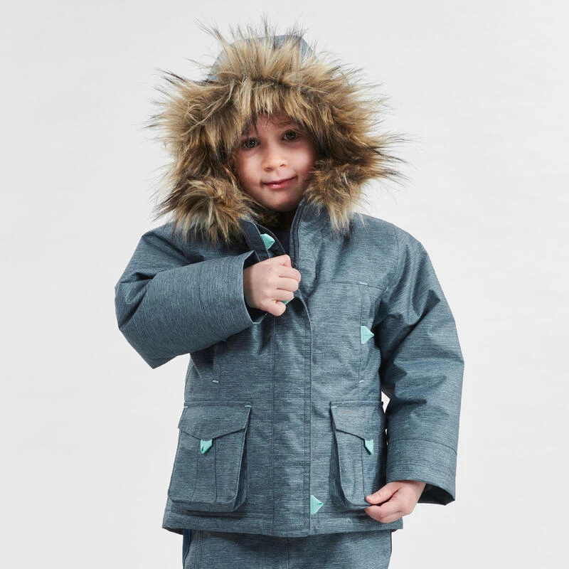 Abrigo De Montaña Y Nieve Impermeable Niños 2-6 Años Quechua SH100 X-Warm Azul 1 Abrigo De Montaña Y Nieve Impermeable Niños 2-6 Años Quechua SH100 X-Warm Azul