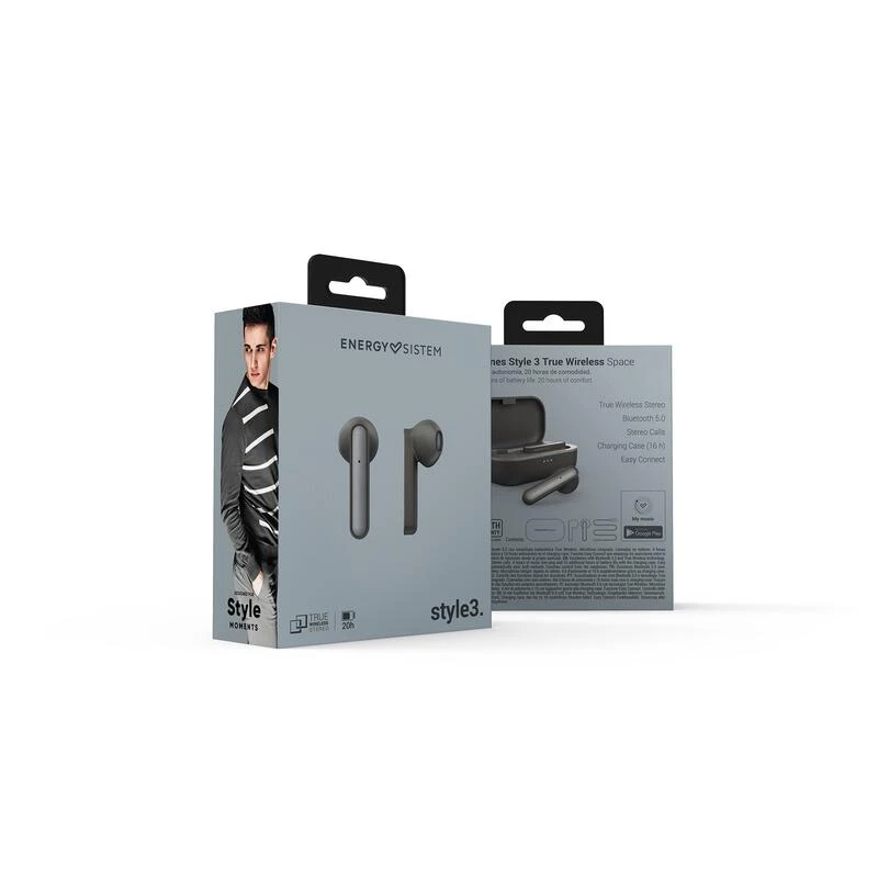Auriculares Deportivos Energy Sistem Style 3 True Wireless Space 3 Auriculares Deportivos Energy Sistem Style 3 True Wireless Space - Imagen 3