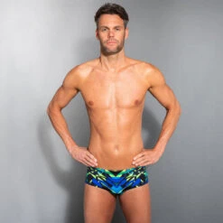 Bañador Hombre Natación Bóxer Nabaiji Negro Verde -Deporte Total Shop baador hombre natacion boxer nabaiji negro verde 2