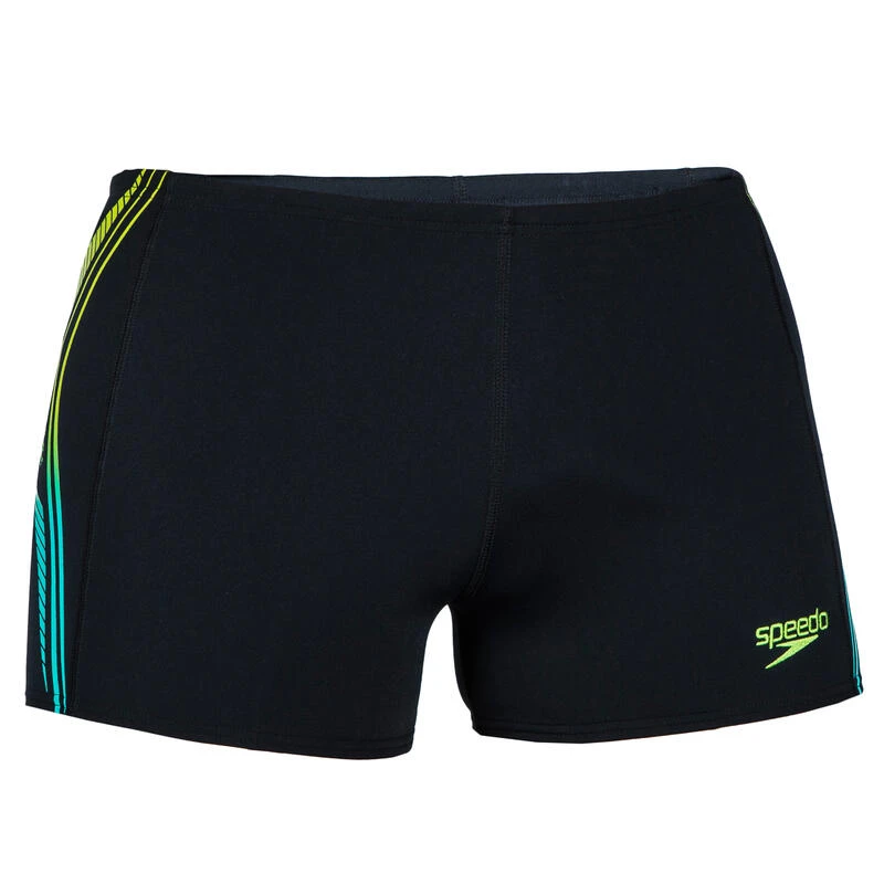 Bañador Hombre Natación Speedo Bóxer Negro Amarillo 3 Bañador Hombre Natación Speedo Bóxer Negro Amarillo - Imagen 3