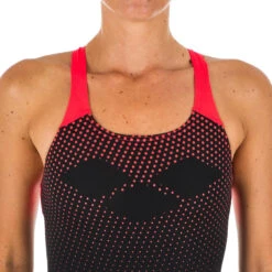 Bañador Mujer Natación Arena Swim Pro Negro Coral -Deporte Total Shop baador mujer natacion arena swim pro negro coral 3