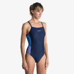 Bañador Mujer Natación Nabaiji Azul Marino -Deporte Total Shop baador mujer natacion nabaiji azul marino 2