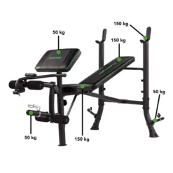 BANCO DE PESAS WB40 COMPACT WIDTH WEIGHT BENCH TUNTURI -Deporte Total Shop banco de pesas wb40 compact width weight bench tunturi 3