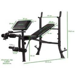 BANCO DE PESAS WB40 COMPACT WIDTH WEIGHT BENCH TUNTURI -Deporte Total Shop banco de pesas wb40 compact width weight bench tunturi 4