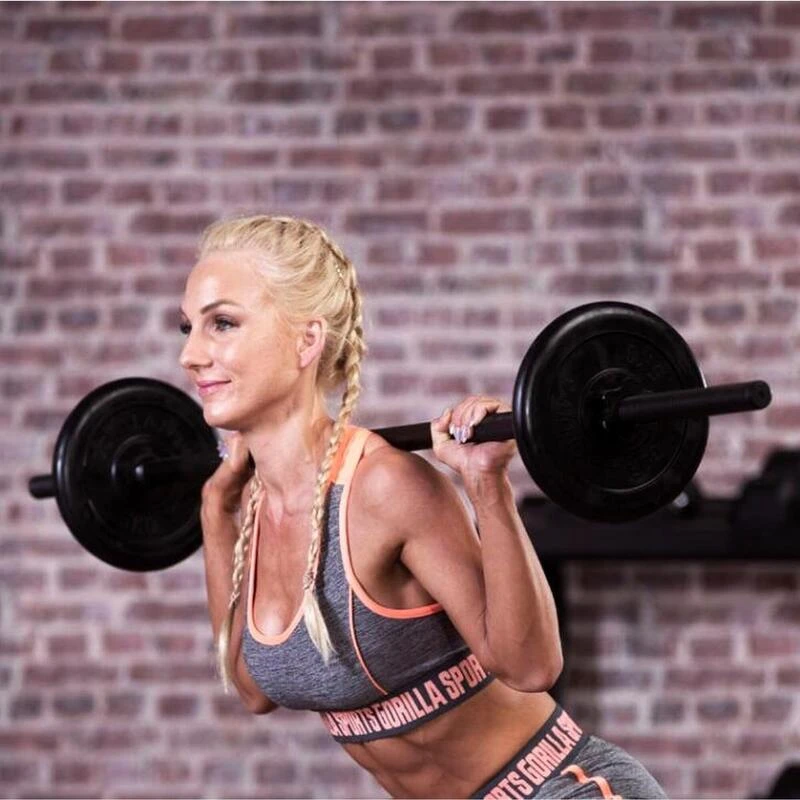 Barra De Pesas Gorilla Sports En Negro De 170cm Diámetro 30/31 Cm 2 Barra De Pesas Gorilla Sports En Negro De 170cm Diámetro 30/31 Cm - Imagen 2