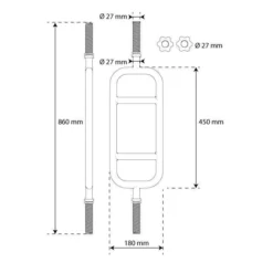 Barra Para Entrenar Los Tríceps - 86 Cm -Deporte Total Shop barra para entrenar los triceps 86 cm 3