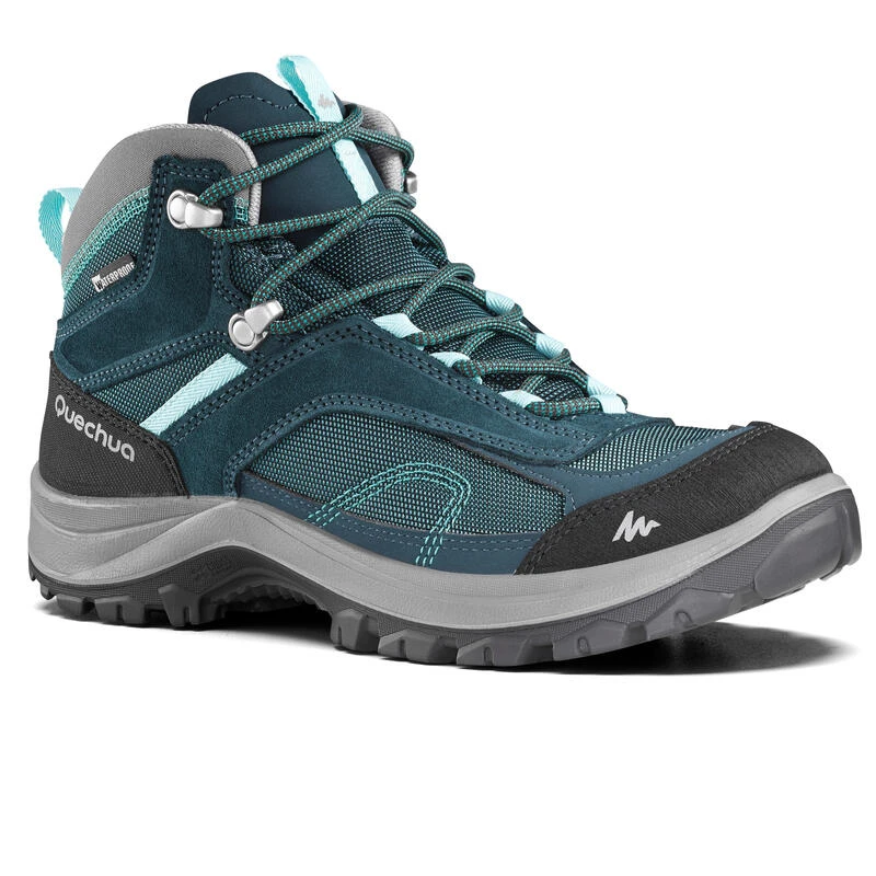 Botas De Montaña Y Trekking Impermeables Mujer Quechua MH100 Azul 1 Botas De Montaña Y Trekking Impermeables Mujer Quechua MH100 Azul