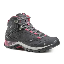 Botas De Montaña Y Trekking Impermeables Mujer Quechua MH500 Gris