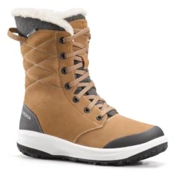 Botas De Nieve Y Apreski Impermeables De Piel Mujer Quechua SH500 U-Warm Gris 8 Botas De Nieve Y Apreski Impermeables De Piel Mujer Quechua SH500 U-Warm Gris -Deporte Total Shop botas de nieve y apreski impermeables de piel mujer quechua sh500 u warm marron
