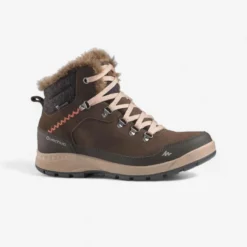 Botas De Nieve Y Apreski Impermeables De Piel Mujer Quechua SH500 X-Warm
