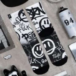 Calcetin Running Con Tejido Coolmax Unisex Acid BW, Sublimado Multicolor -Deporte Total Shop calcetin running con tejido coolmax unisex acid bw sublimado multicolor 3