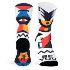 Calcetin Running Con Tejido Coolmax Unisex Be You, Sublimado Multicolor