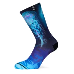 Calcetin Running Con Tejido Coolmax Unisex Jellyfish, Sublimado Multicolor
