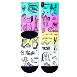 Calcetin Running Con Tejido Coolmax Unisex Smile Club, Sublimado Multicolor -Deporte Total Shop calcetin running con tejido coolmax unisex smile club sublimado multicolor 2