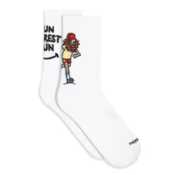 Calcetin Running Unisex Forest Run, Tricotado Color Blanco -Deporte Total Shop calcetin running unisex forest run tricotado color blanco 2