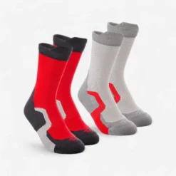 Calcetines Altos De Montaña Y Trekking 2 Pares Niños Quechua MH100 -Deporte Total Shop calcetines altos de montaa y trekking 2 pares nios quechua mh100 10