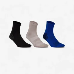 Calcetines Caminar Newfeel Adulto WS 100 Mid Negro (lote De 3 Pares) -Deporte Total Shop calcetines caminarmarcha nordica ws 100 mid negrogrisazul 3 pares
