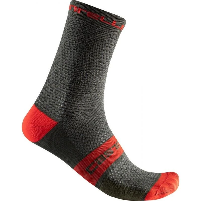 Calcetines Ciclismo Castelli Superleggera 12 Granate 6 Calcetines Ciclismo Castelli Superleggera 12 Granate - Imagen 6