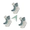 Calcetines De Ciclismo Lana Merina Verde Menta Y Blanco