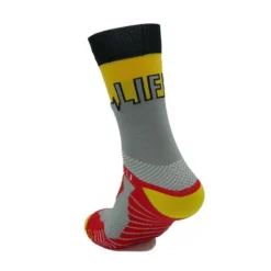 CALCETINES DE RUNNING #LIFE Unisex - KAMUABU Color GRIS/AMARILLO 23cm De Caña -Deporte Total Shop calcetines de running life unisex kamuabu color grisamarillo 23cm de caa 2