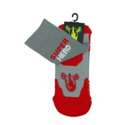 CALCETINES DE RUNNING #SUPERHERO Unisex - KAMUABU Color GRIS 23cm De Caña -Deporte Total Shop calcetines de running superhero unisex kamuabu color gris 23cm de caa 2