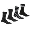 Regatta Calcetines Lifestyle Para Hombre Pack De 4 Negro