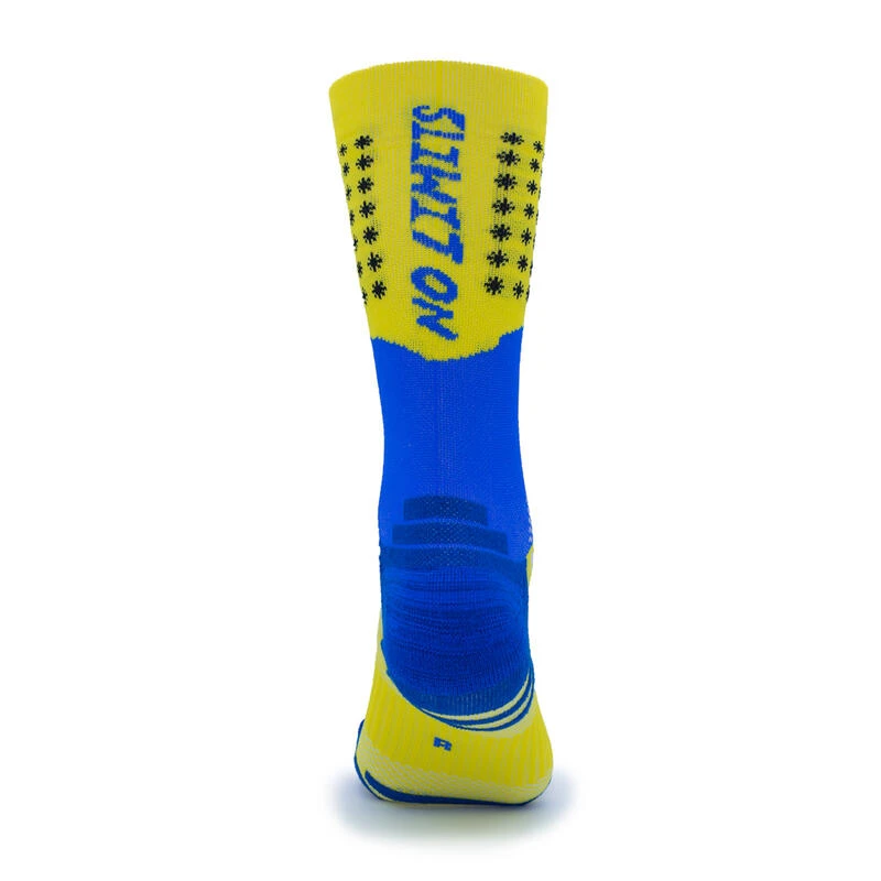 CALCETINES "NO LIMITS" AMARILLO/AZUL DE RUNNING 3 CALCETINES "NO LIMITS" AMARILLO/AZUL DE RUNNING - Imagen 3