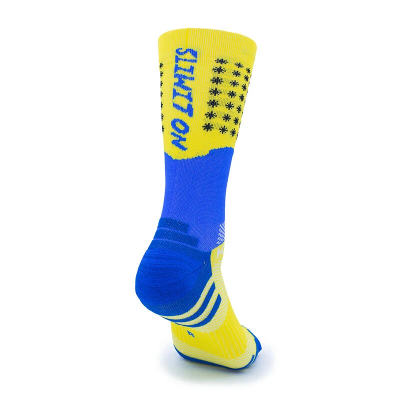 CALCETINES "NO LIMITS" AMARILLO/AZUL DE RUNNING 1 CALCETINES "NO LIMITS" AMARILLO/AZUL DE RUNNING