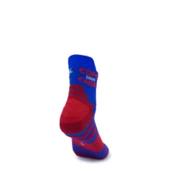 CALCETINES RUNNING TOBILLEROS #COMOUNACABRA Unisex KAMUABU Azul/rojo