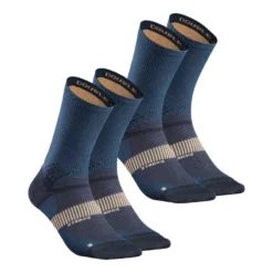 Calcetines Altos De Montaña Y Trekking Anti-rozaduras 2 Pares Quechua MH520 9 Calcetines Altos De Montaña Y Trekking Anti-rozaduras 2 Pares Quechua MH520 -Deporte Total Shop calcetines senderismo hike 520 doble high azul marino x2 pares
