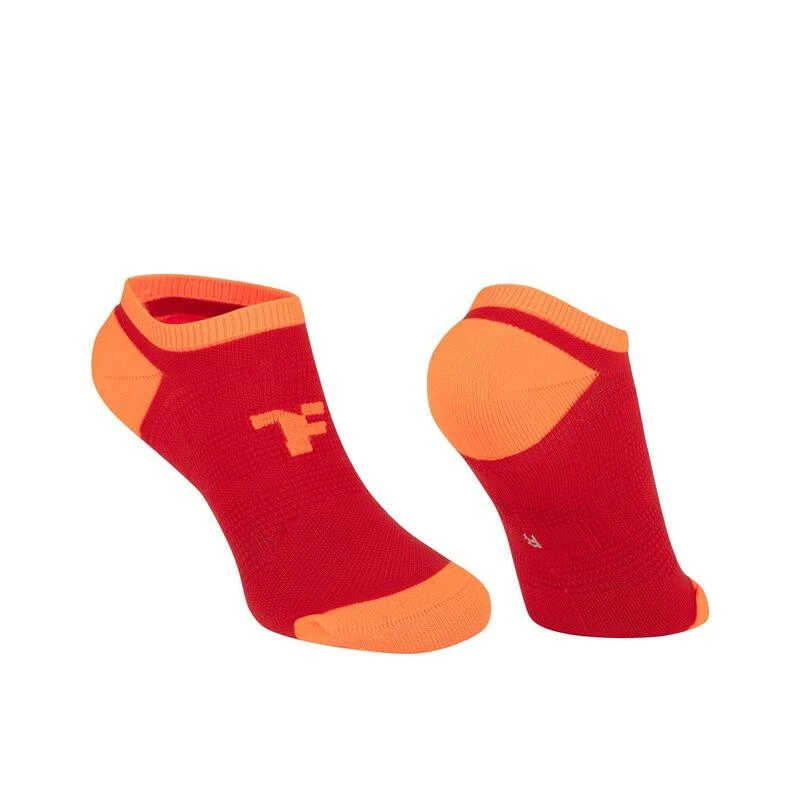 Calcetines Ultra Bajos Con Refuerzo Para Correr Fyke En Color Rojo 1 Calcetines Ultra Bajos Con Refuerzo Para Correr Fyke En Color Rojo