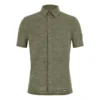 Santini Camisa Ciclismo Bicicleta Gravel Verde Militar Hombre Summer