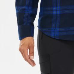 Camisa De Cuadros De Montaña Y Trekking Manga Larga Mujer Forclaz Travel 100 -Deporte Total Shop camisa de cuadros de montaa y trekking manga larga mujer forclaz travel 100 4