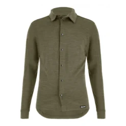 Santini Camisa Técnica Bici Gravel Hombre Verde Militar