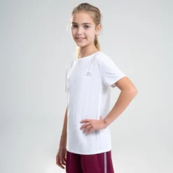 Decathlon Camiseta Atletismo AT 100 Niños Blanco Mangas Cortas Transpirable -Deporte Total Shop camiseta atletismo at 100 nios blanco mangas cortas transpirable 2