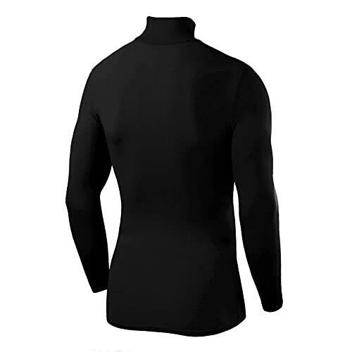Camiseta De Compresión Manga Larga Con Cuello Alto Para Hombre 2 Camiseta De Compresión Manga Larga Con Cuello Alto Para Hombre - Imagen 2