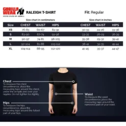 Gorilla Wear Camiseta De Manga Corta - Raleigh - Negro -Deporte Total Shop camiseta de manga corta raleigh negro 4