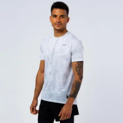 Camiseta De Manga Corta Running De Poliéster Reciclado Hombre TRR Blanca