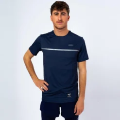 Camiseta De Manga Corta Running Ligera De Poliéster Reciclado Hombre TRR Negra -Deporte Total Shop camiseta de manga corta running ligera de poliester reciclado hombre trr azul