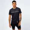 Camiseta De Manga Corta Running Ligera De Poliéster Reciclado Hombre TRR Negra