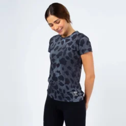 Camiseta De Manga Corta Running Poliéster Reciclado Mujer TRR Animal Print -Deporte Total Shop camiseta de manga corta running poliester reciclado mujer trr animal print 2