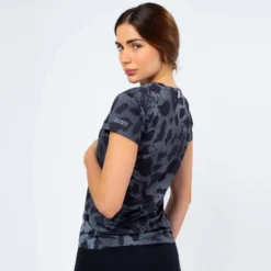 Camiseta De Manga Corta Running Poliéster Reciclado Mujer TRR Animal Print -Deporte Total Shop camiseta de manga corta running poliester reciclado mujer trr animal print 4