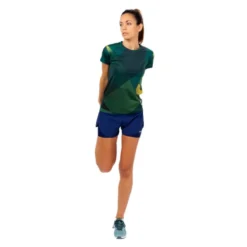 Camiseta De Manga Corta Running Poliéster Reciclado Mujer TRR Verde Y Azul -Deporte Total Shop camiseta de manga corta running poliester reciclado mujer trr verde y azul 4