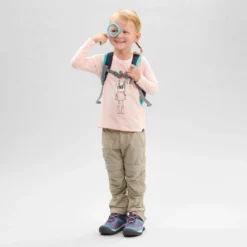 Camiseta De Montaña Trekking Protección Solar Niños 2-6 Años Quechua MH150 Rosa -Deporte Total Shop camiseta de montaa trekking proteccion solar nios 2 6 aos quechua mh150 rosa 4