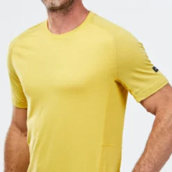 Camiseta De Montaña Y Trekking Manga Corta Lana Merino Hombre Forclaz MT500 -Deporte Total Shop camiseta de montaa y trekking manga corta lana merino hombre forclaz mt500 3