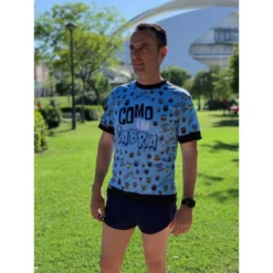 CAMISETA DE RUNNING #COMOUNACABRA Para HOMBRE - KAMUABU Color AZUL 110grs -Deporte Total Shop camiseta de running comounacabra para hombre kamuabu color azul 110grs 3