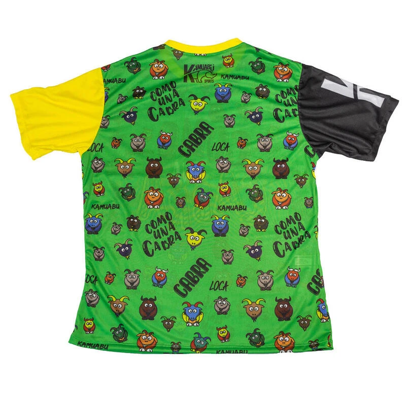 CAMISETA DE RUNNING #COMOUNACABRA Para HOMBRE - KAMUABU Color Verde 90grs 2 CAMISETA DE RUNNING #COMOUNACABRA Para HOMBRE - KAMUABU Color Verde 90grs - Imagen 2