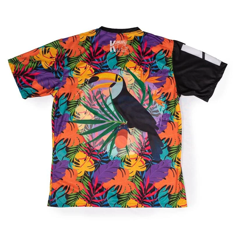 CAMISETA DE RUNNING #EXOTICRUN Para MUJER - KAMUABU Multicolor 90grs 2 CAMISETA DE RUNNING #EXOTICRUN Para MUJER - KAMUABU Multicolor 90grs - Imagen 2