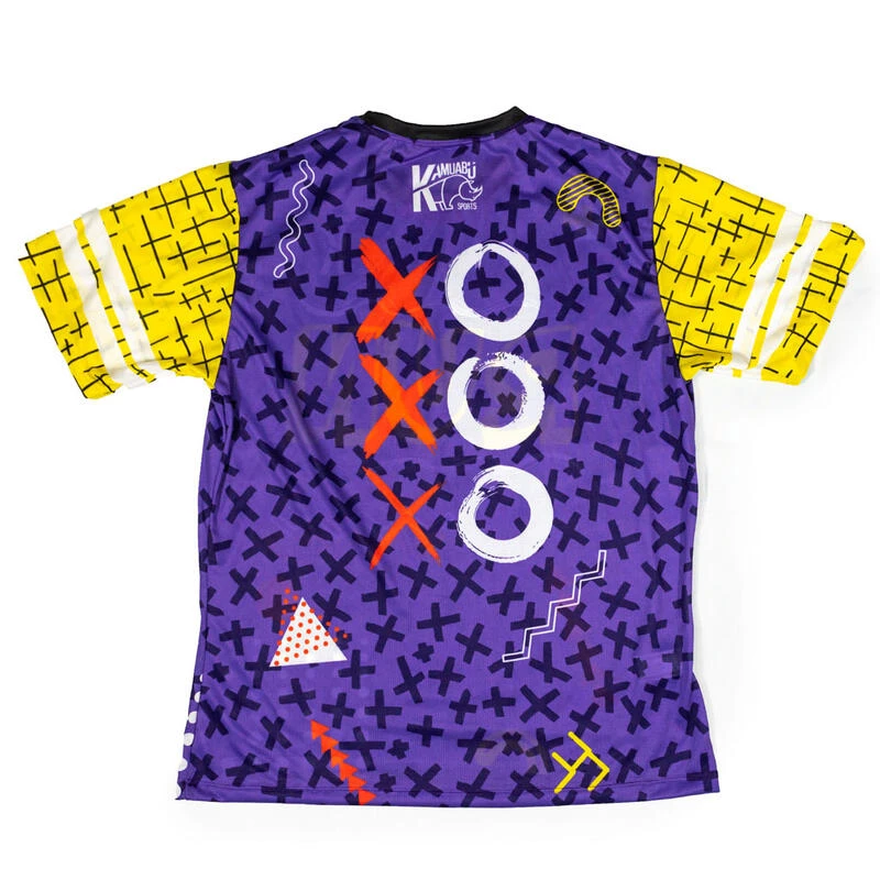 CAMISETA DE RUNNING #XXO RUN Para HOMBRE - KAMUABU Color MORADA 90grs 2 CAMISETA DE RUNNING #XXO RUN Para HOMBRE - KAMUABU Color MORADA 90grs - Imagen 2